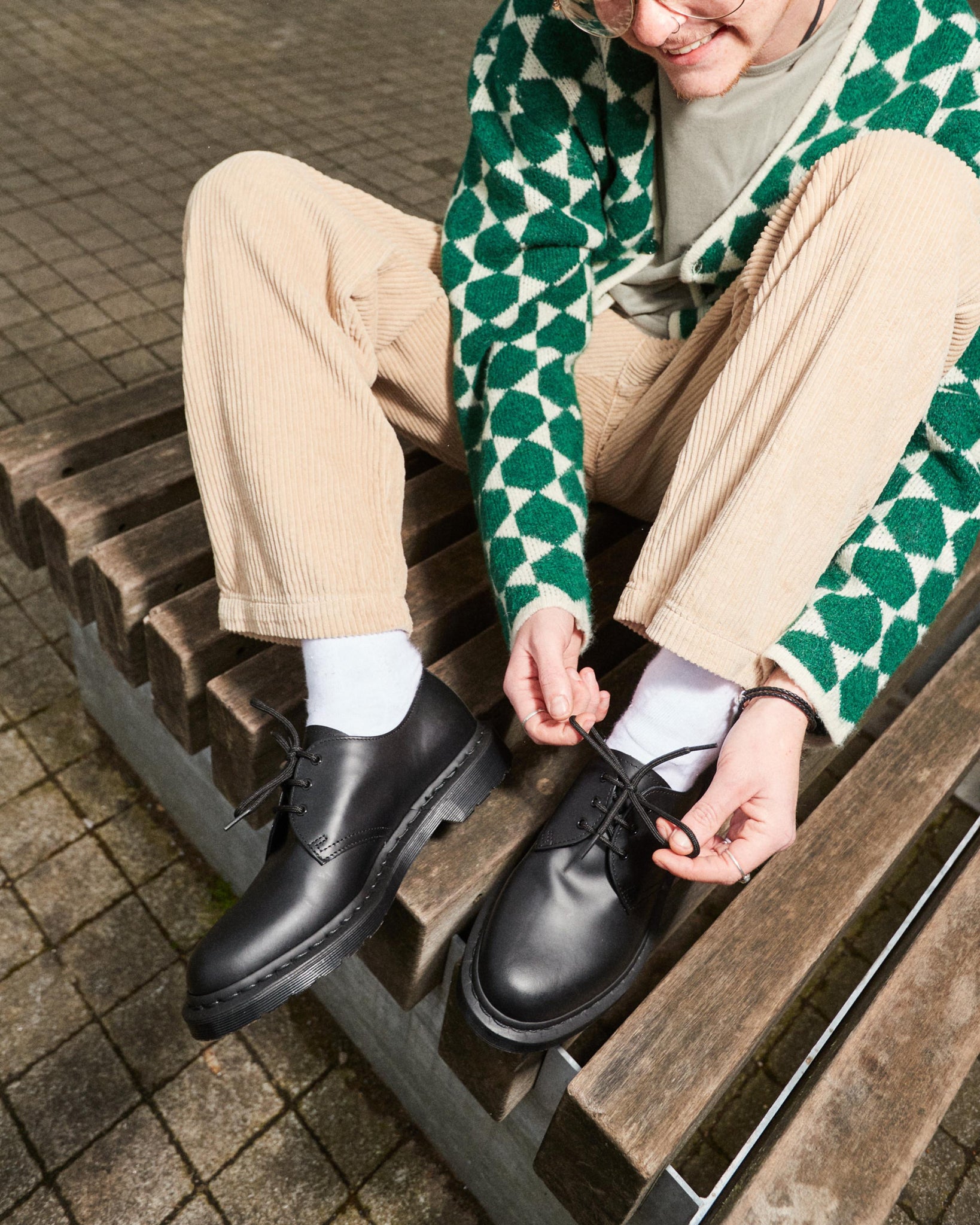 Chaussures Oxford 1461 Mono en cuir lisse
