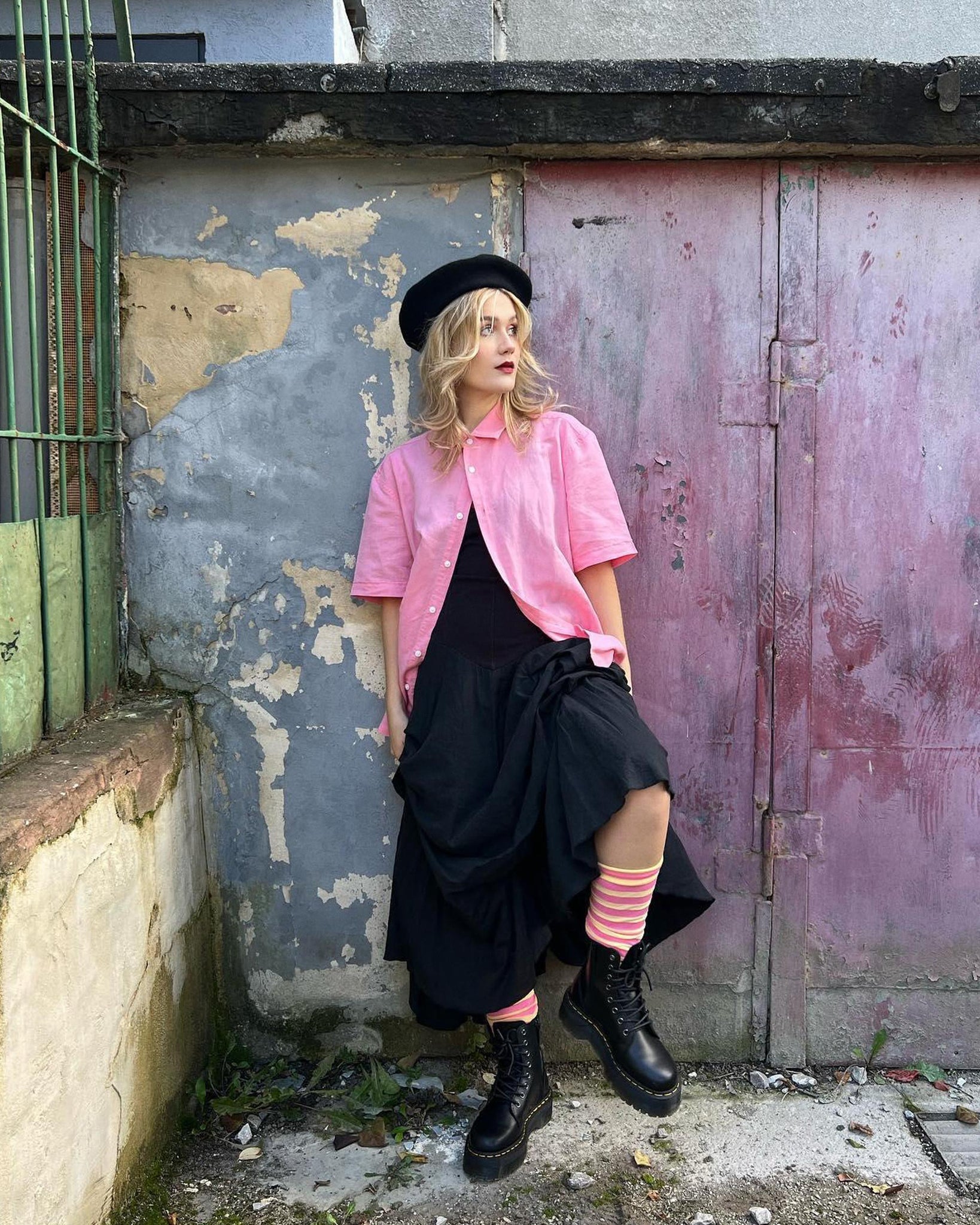 Bottes Jadon à plateforme en cuir lisse verni