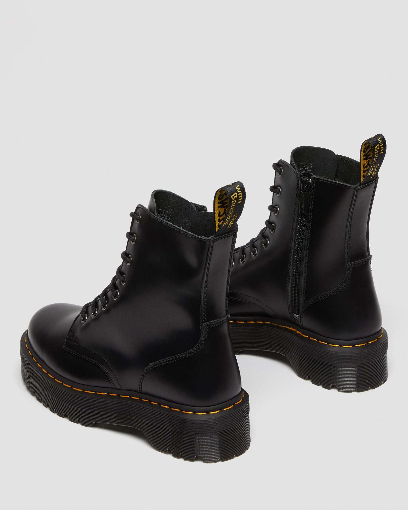 Bottes Jadon à plateforme en cuir lisse verni
