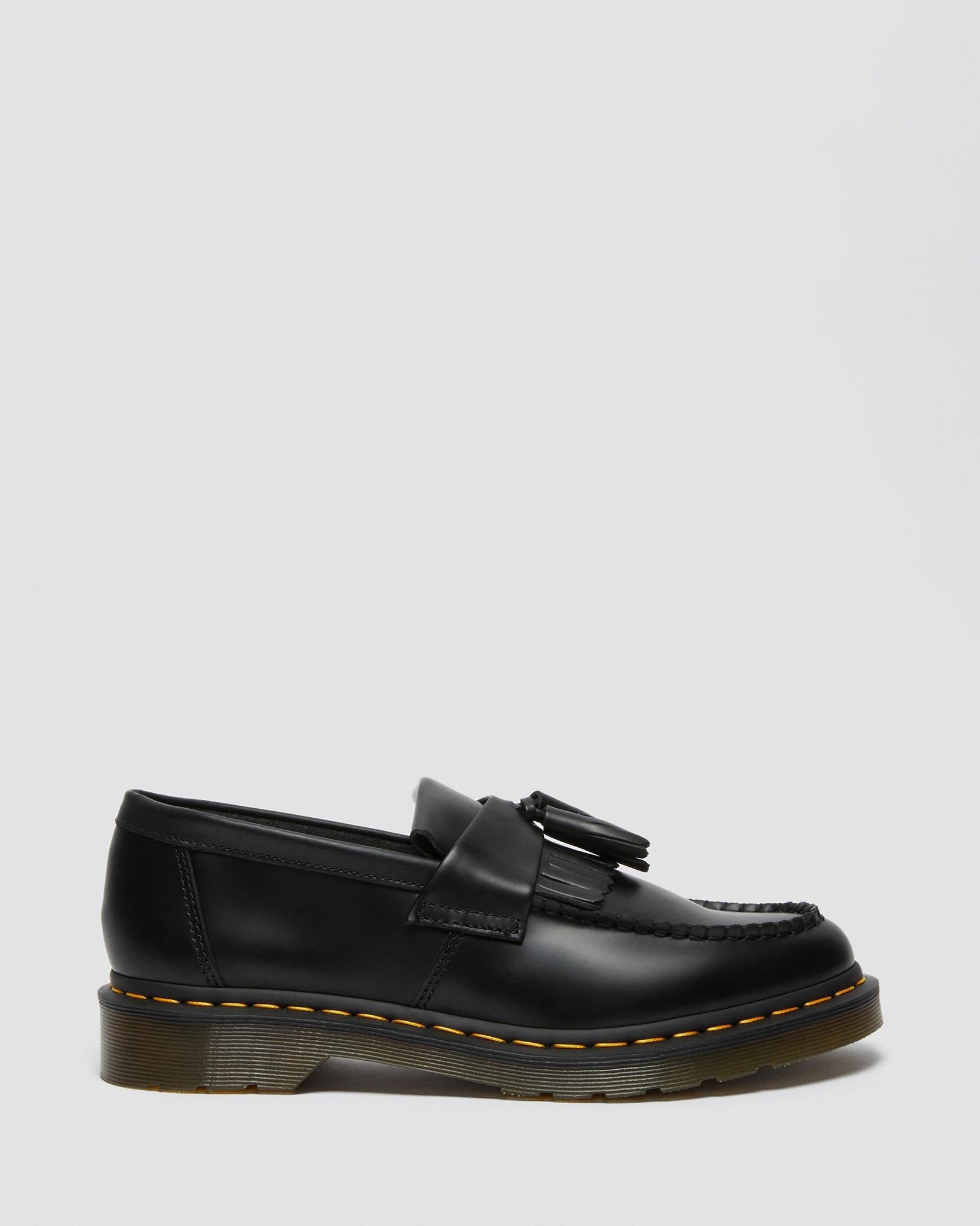 Mocassins Adrian en cuir lisse avec surpiqûre jaune