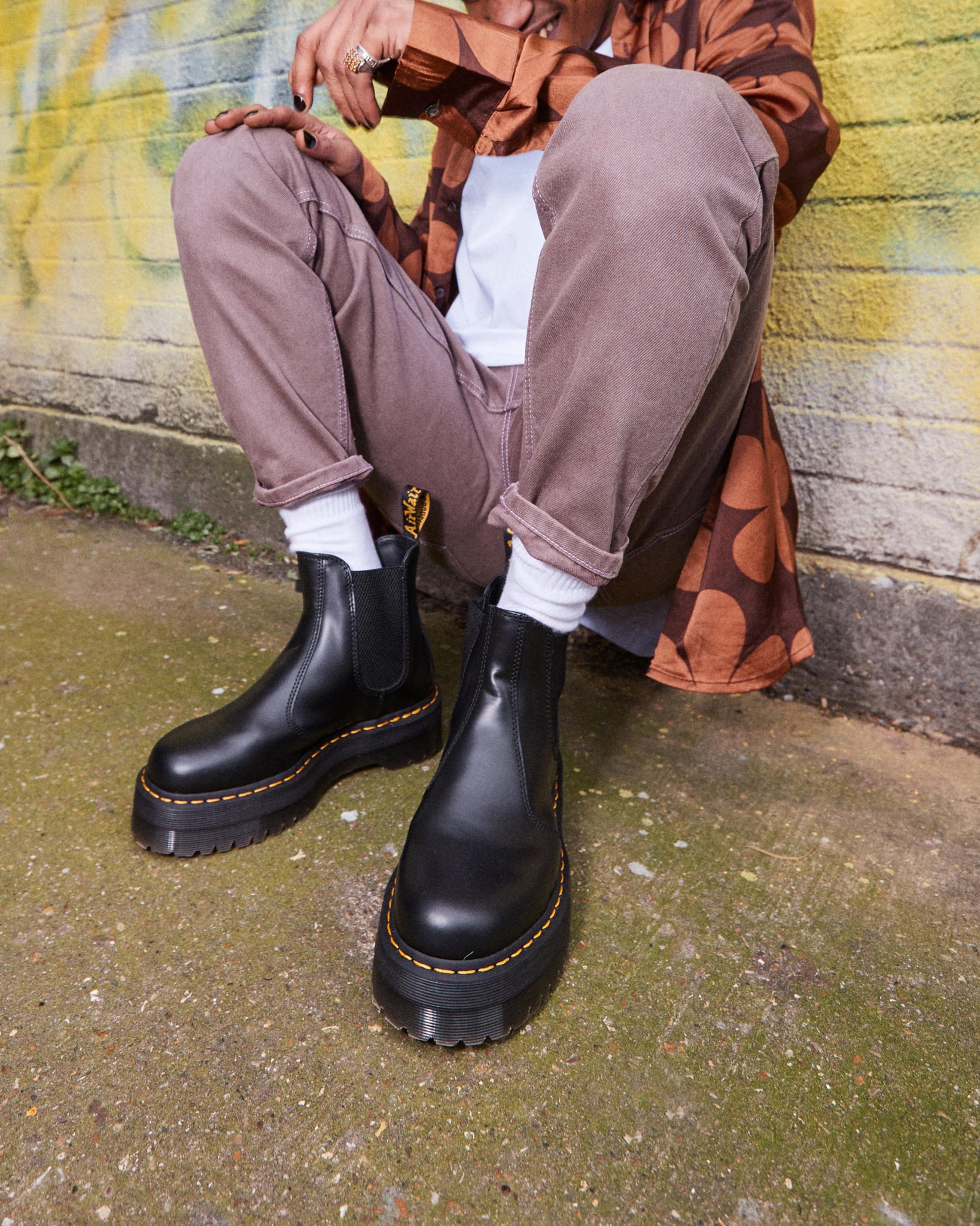 Bottes 2976 Quad en cuir Polished Smooth