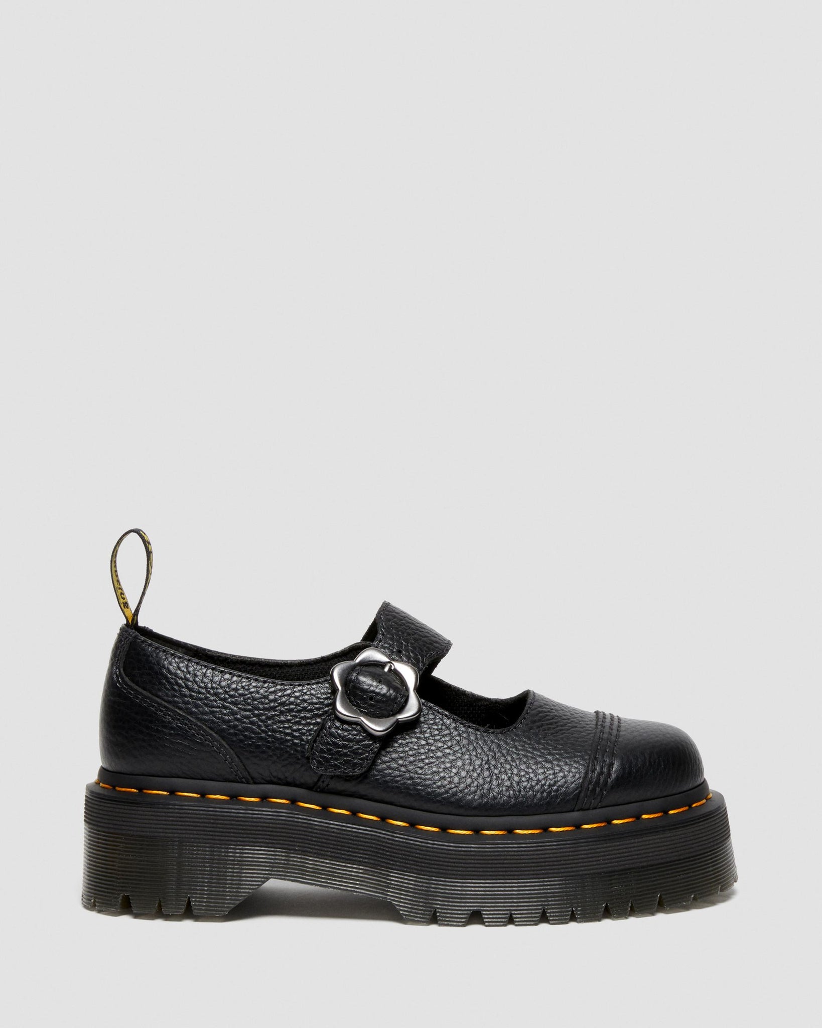 Chaussures à plateforme Addina en cuir avec boucle en forme de fleur