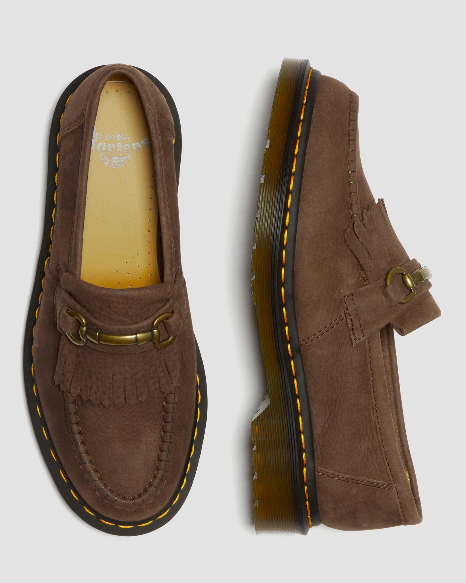 Mocassins Adrian Snaffle en cuir nubuck grainé