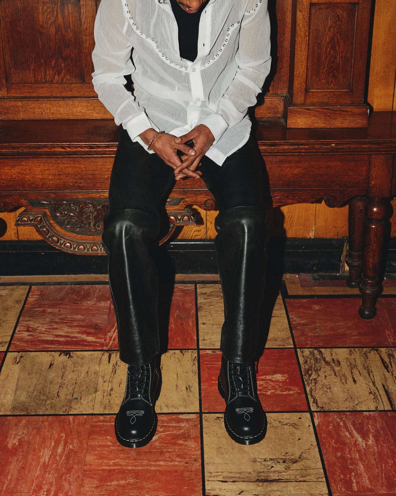 Bottines 1460 Ga en cuir Wanama