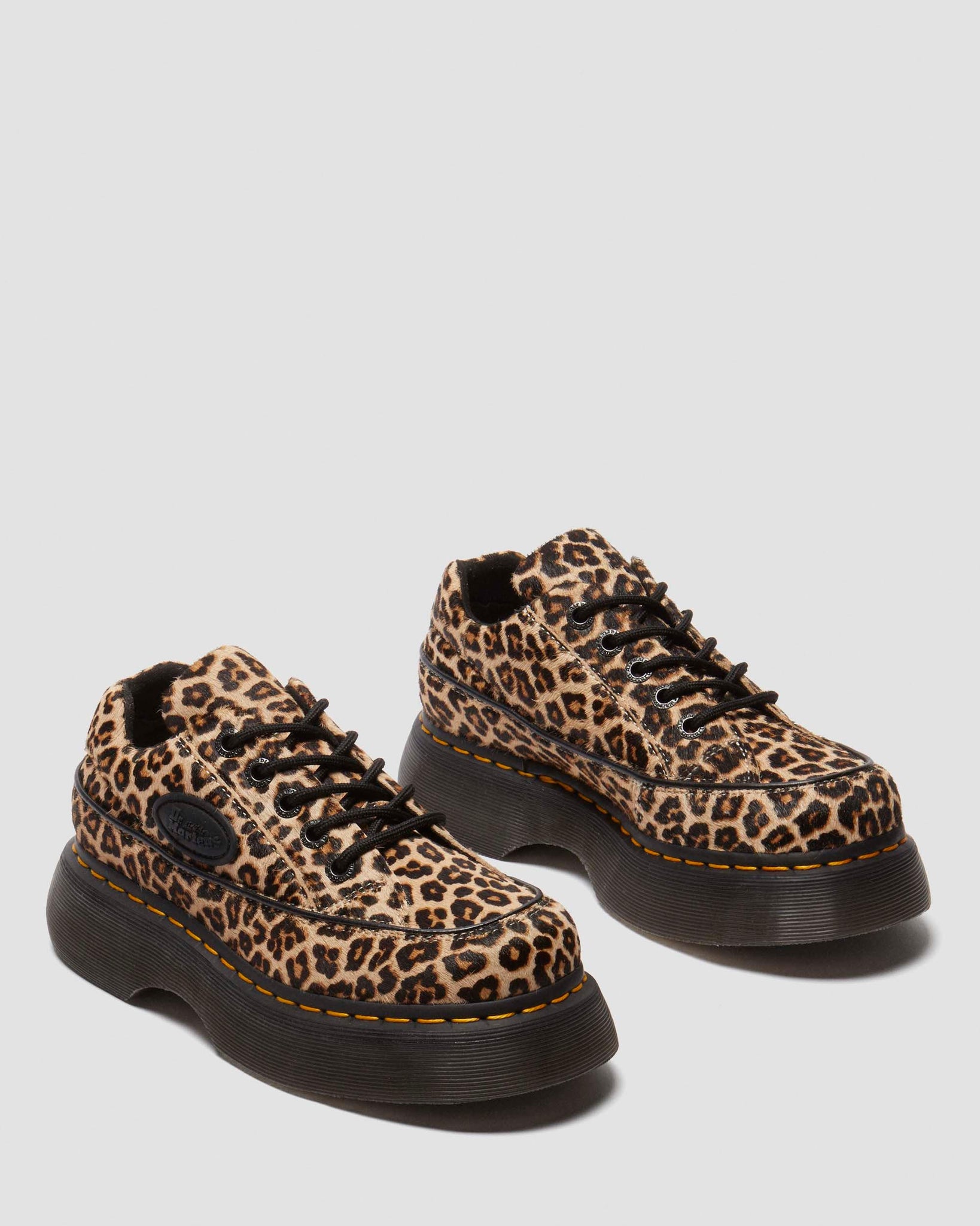 Buzz – Chaussures 5 Œillets à Imprimé Léopard