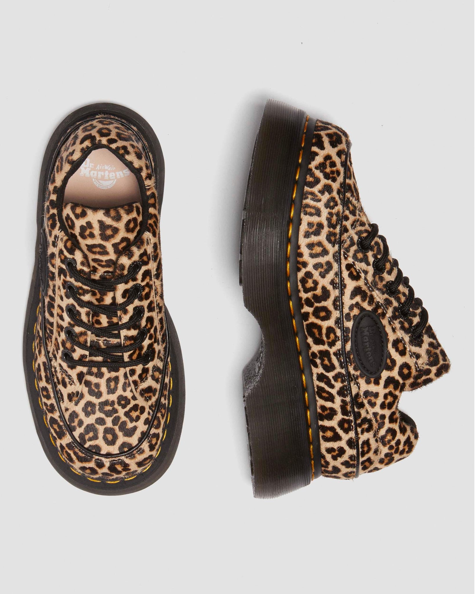 Buzz – Chaussures 5 Œillets à Imprimé Léopard