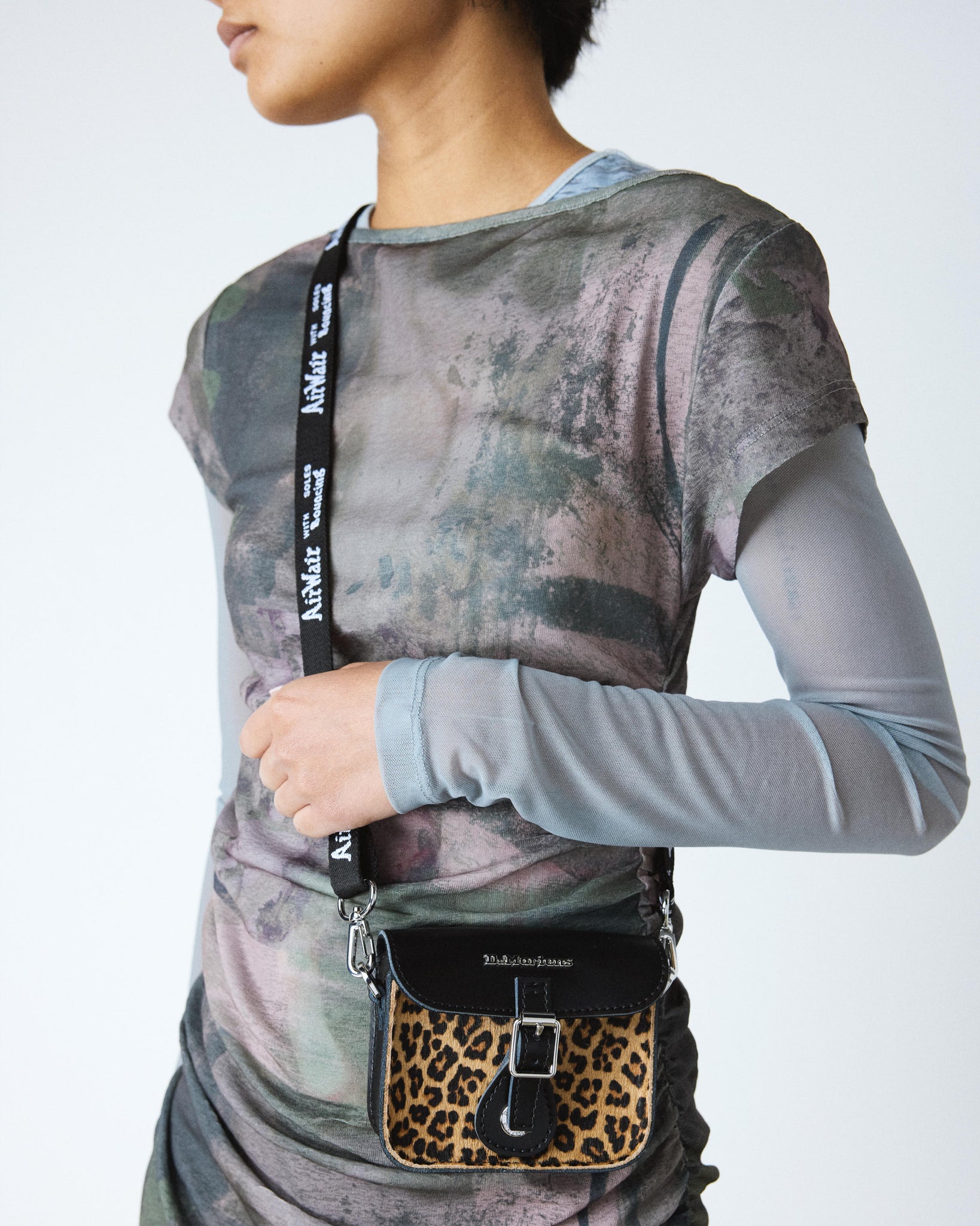 Mini Sac Cartable 5" en Cuir Kiev à Imprimé Léopard