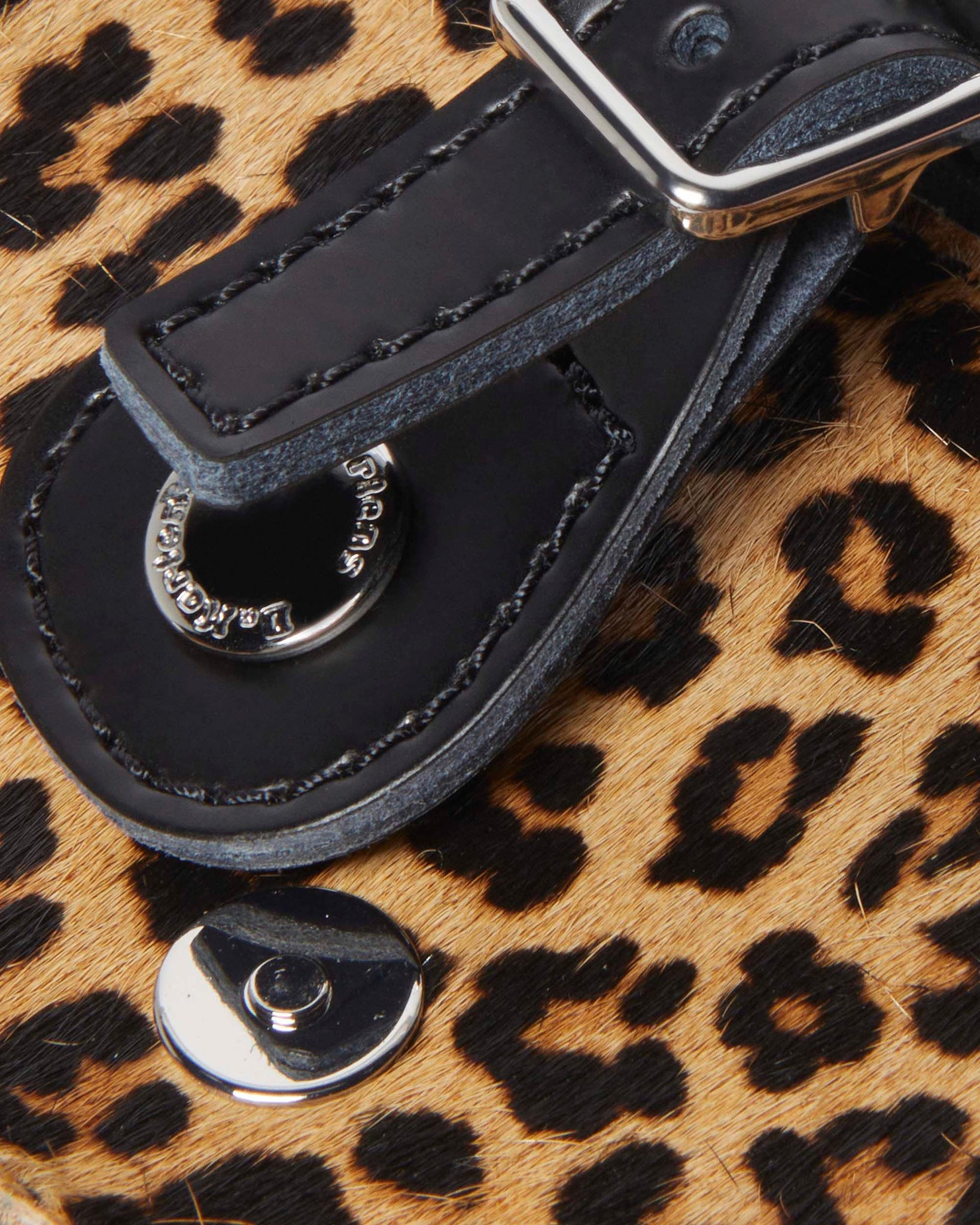 Mini Sac Cartable 5" en Cuir Kiev à Imprimé Léopard