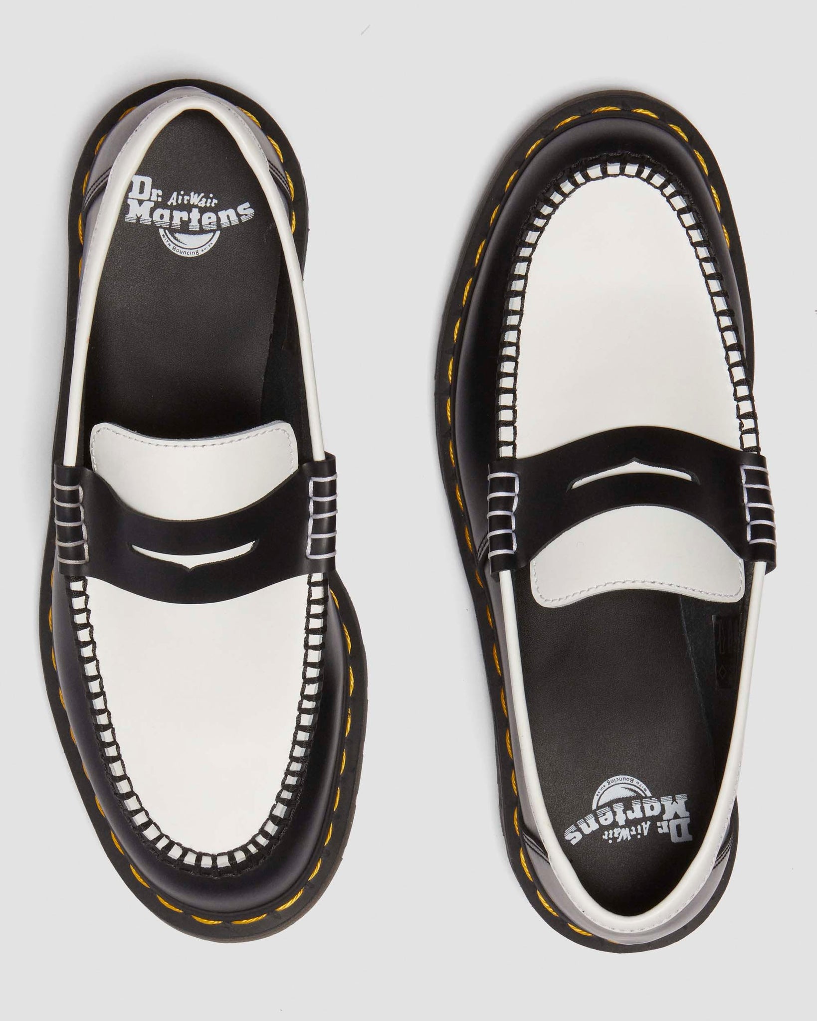 Mocassins Penton en Cuir Lisse Bicolore