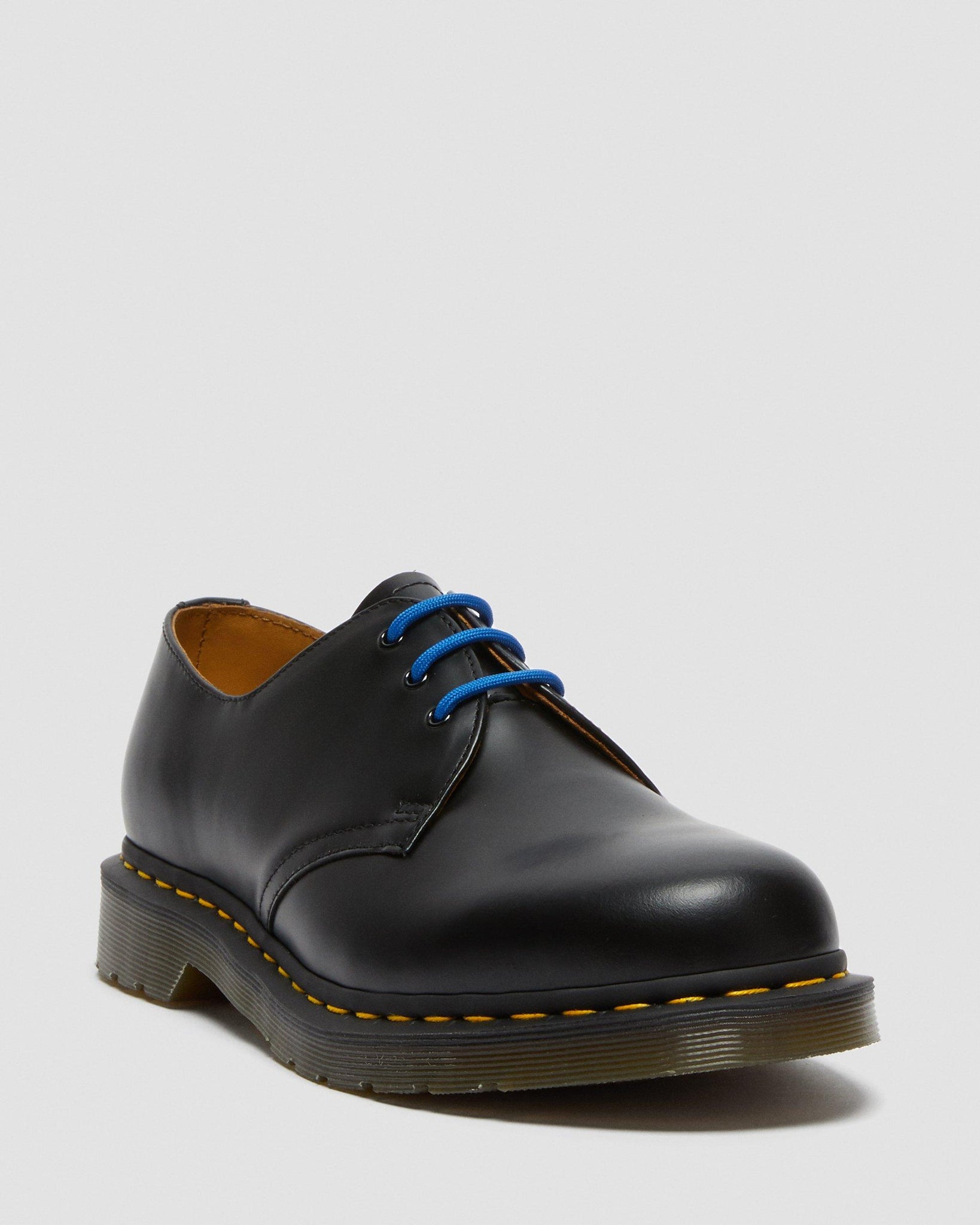 Lacet rond bleu 65 cm (pour chaussure à 3 œillets)