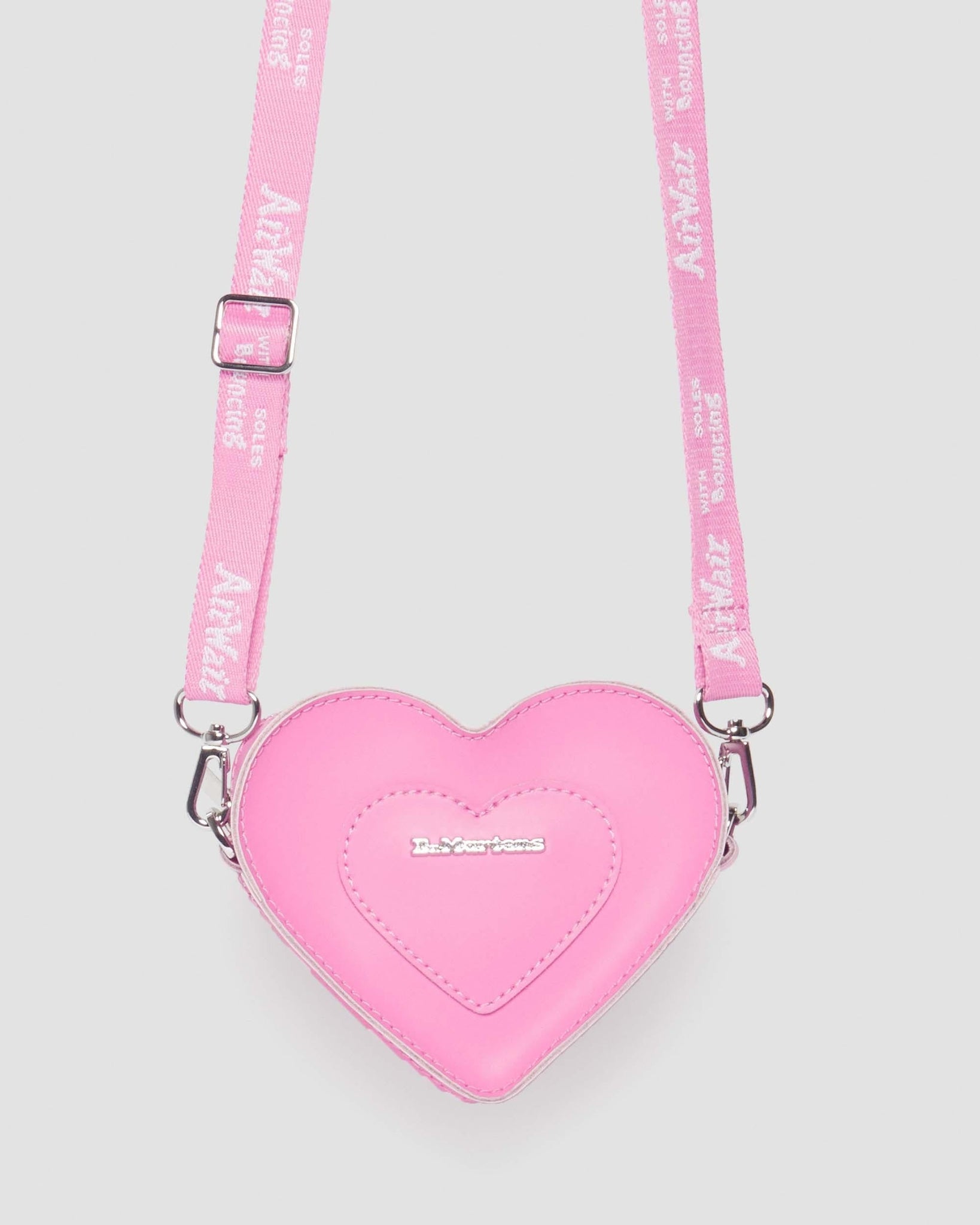Mini Sac en Cuir Forme Cœur – Rose