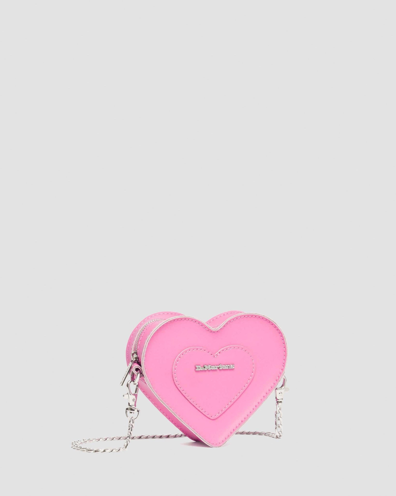 Mini Sac en Cuir Forme Cœur – Rose