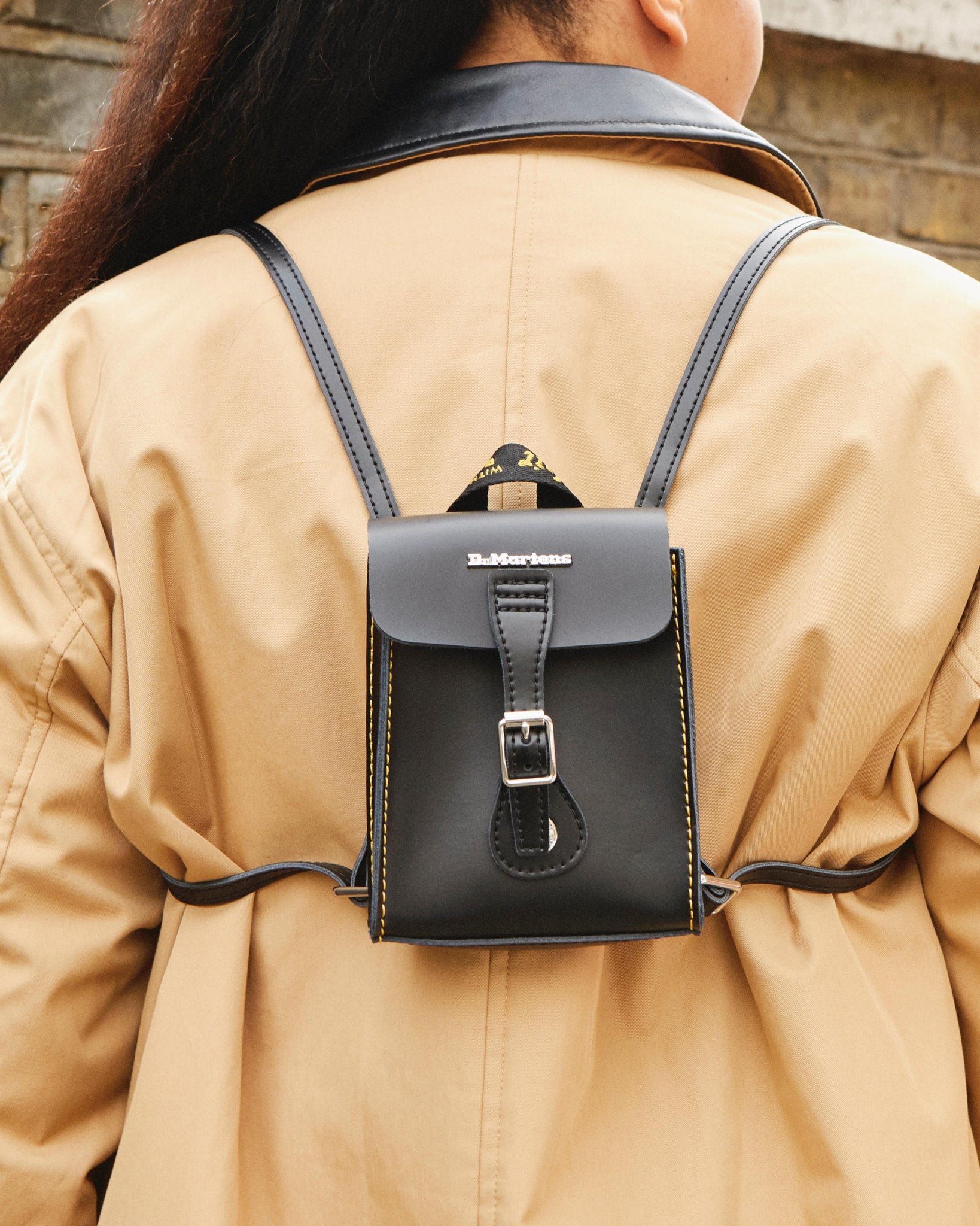 Mini sac à dos en cuir